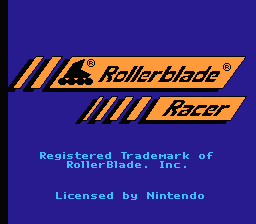 Rollerblade Racer title screenshot